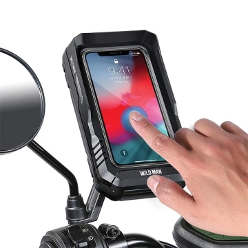 Brašňa na riadidlá WILDMAN FK3, vodeodolná, čierna