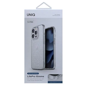 Чохол UNIQ LifePro Xtreme iPhone 13 Pro / 13 6.1" прозорий / мішура прозорий