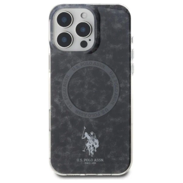 Pouzdro US Polo pro iPhone 16 Pro 6,3" Black Ring MagSafe
