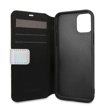 Guess GUFLBKN65BLD iPhone 11 Pro Max srebrny/strieborna kniha Iridescent
