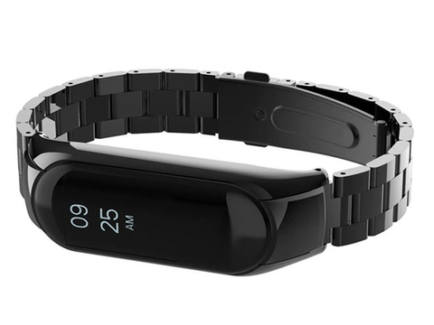 Браслет Alogy Stainless Steel для Xiaomi Mi Band 5 Black