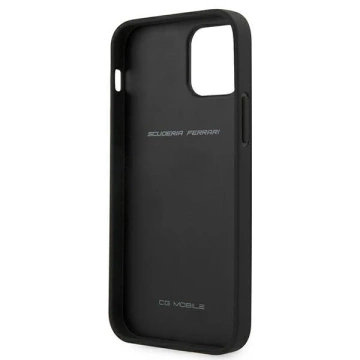 Ferrari iPhone 12 mini 5.4" case black/black hardcase On Track Carbon Stripe