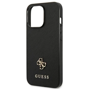 Etui Guess GUHCP13LPS4MK na iPhone 13 Pro / 13 6,1" pevné puzdro Saffiano 4G malé kovové logo