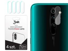 4x 3mk ohybné sklo pre objektív fotoaparátu Xiaomi Redmi Note 8 Pro