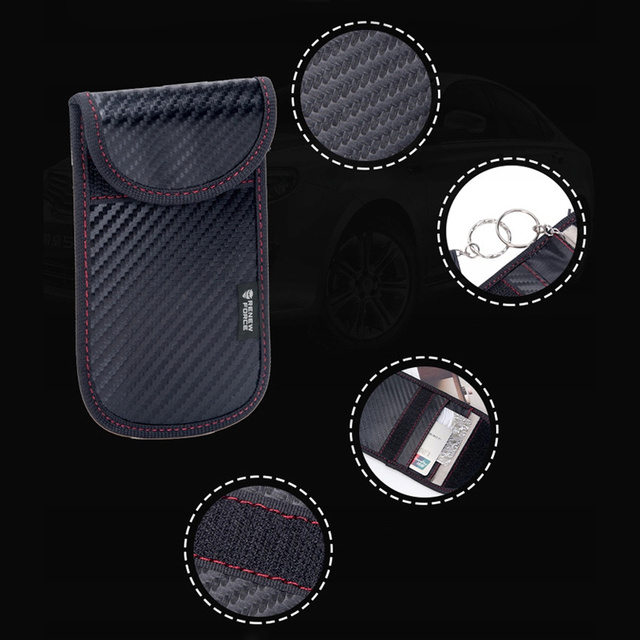 Anti-theft key case Anti-theft smart wallet RFID card holder black