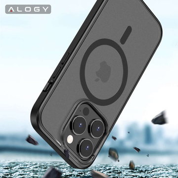 Alogy MagMat matné pouzdro na telefon pro MagSafe ochranný kryt pro Apple iPhone 14 Pro Max Black