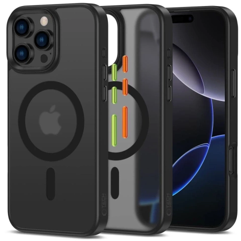 Etui do iPhone 16 Pro Max Tech-Protect MagMat MagSafe 3-Set Czarny Mat