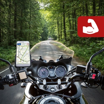 Kewig KWG-M8 motorcycle phone holder with QC 3.0 charger