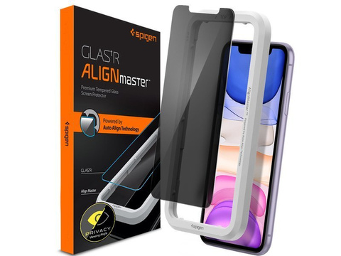 Spigen Align Master Privacy Glas.tR glass for Apple iPhone 11/XR