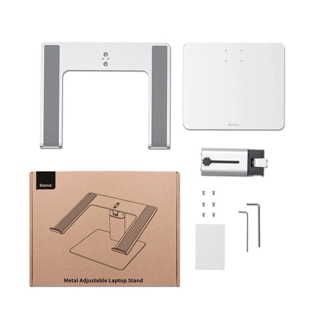 Baseus 11-17" stojan na notebook, nastaviteľný (strieborný)