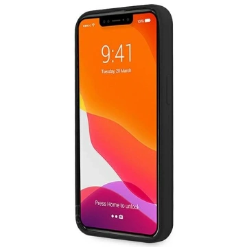 BMW BMHCP13SSILBK Puzdro na telefón pre Apple iPhone 13 Mini 5,4" čierne/čierne pevné puzdro Silicone Signature