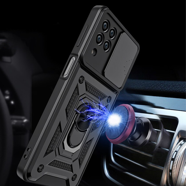 Handyhülle Alogy Camshield Stand Ring Case für Samsung Galaxy M53 5G