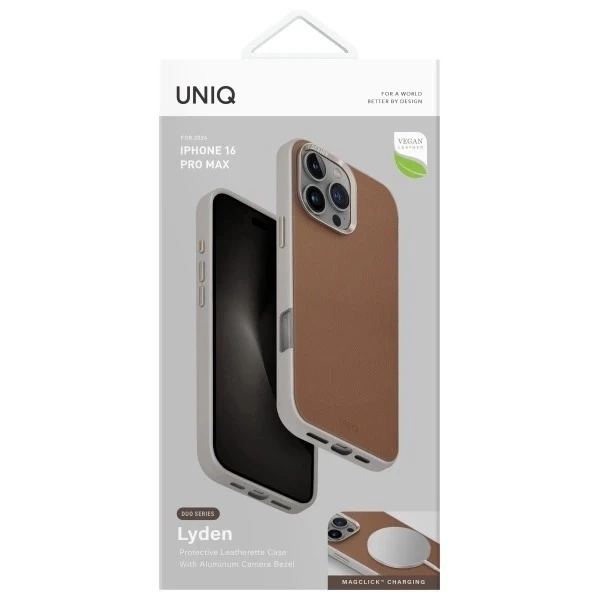 Etui do iPhone 16 Pro Max UNIQ Lyden DS Karmelowe MagSafe