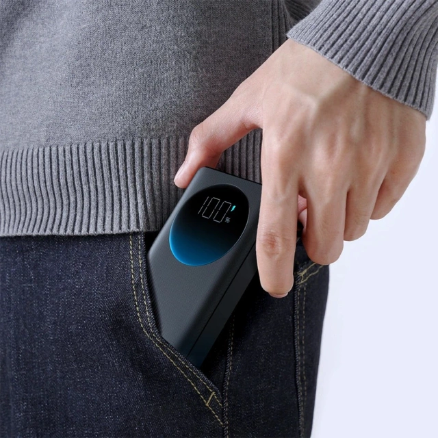 Joyroom JR-PBF01 Powerbank 10000 mAh 30 W PD + latarka + etui – czarny