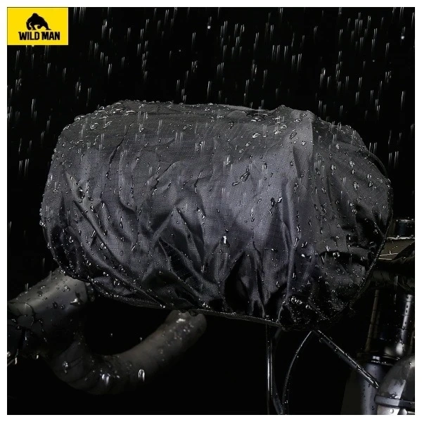 Сумка на кермо велосипеда Wildman GD7X чорна, водонепроникна, 1,5 л