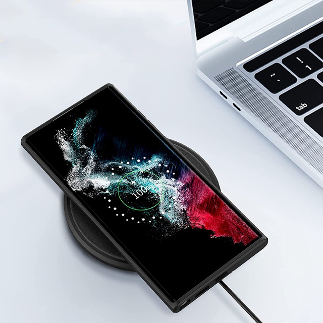 Resistant Case 3mk Matt Case for Samsung Galaxy S22 Ultra Black