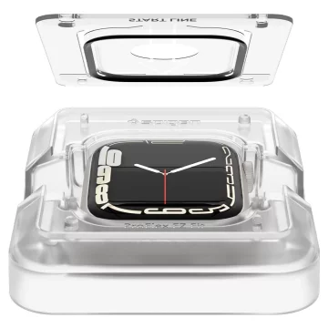 Hybridní skleněné spigen proflex "ez fit" 2-balení Apple Watch 7/8 (41 mm)