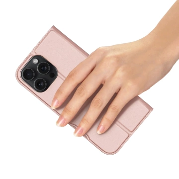 iPhone 16 Pro Max Dux Ducis Skin Pro Pink Protective Case with Flip
