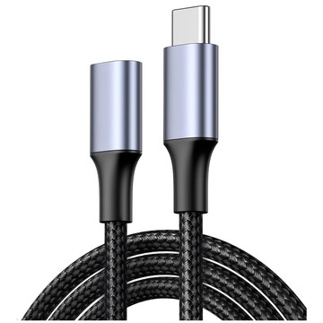 Prodlužovací kabel USB-C Typ C 3.1 Gen2 Thunderbolt 100W PD 10Gbbs 4K 2M Adaptérový kabel Nylonové opletení Silné