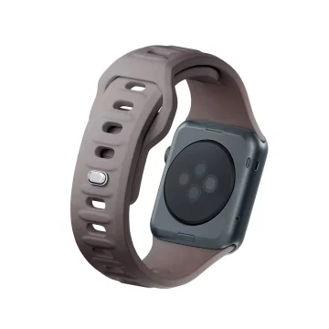 Hodinky pre inteligentné hodinky 3mk silikónový remienok na hodinky Apple Watch 42/44/45/49 mm Taupe