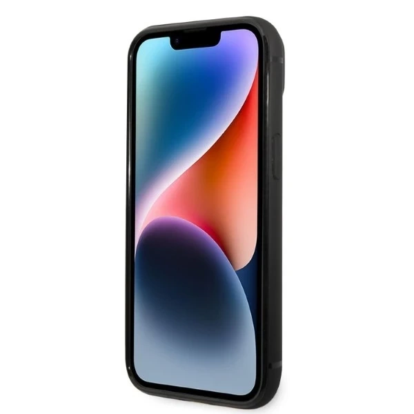 Karl Lagerfeld KLHCP14MCSSK ochranné pouzdro na telefon pro Apple iPhone 14 Plus 6,7" pevné pouzdro černo/černé Signature Logo Cardslot