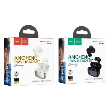 Hoco EQ20 Kabellose Bluetooth-Kopfhörer TWS ANC ENC - Weiß