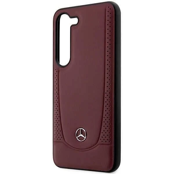 Чохол Mercedes для Samsung Galaxy S23 Plus HardCase Leather Urban Bengale red