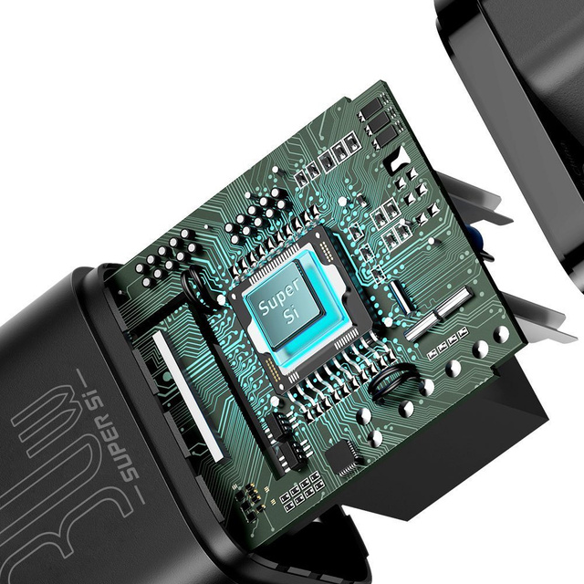 Napájecí adaptér Baseus Super Si USB-C Typ C PD Power Delivery 30W Černý