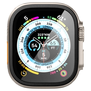 Gehärtetes Glas Spigen Glas.tr Slim Pro Apple Watch Ultra (49 mm) Schwarz