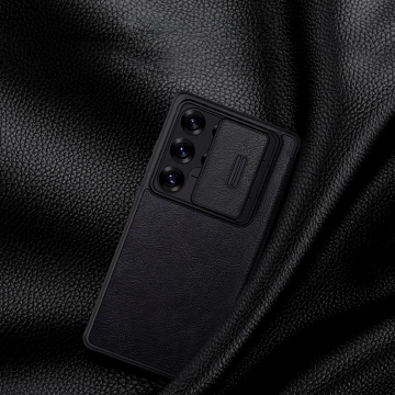 Puzdro pre Samsung Galaxy S25 Ultra Nillkin Qin Pro čierne s výklopným krytom