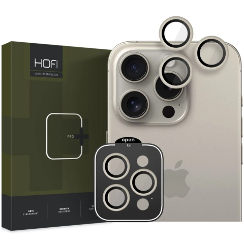 Kryt na kameru Hofi Camring Pro pro Apple iPhone 15 Pro / 15 Pro Max Titanium