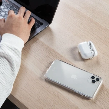 Ochranné puzdro na slúchadlá UNIQ puzdro Glase pre Apple AirPods Pro číre