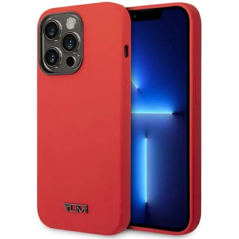 Etui na telefon Tumi Liquid Silicone hardcase do iPhone 14 Pro Max czerwony/red