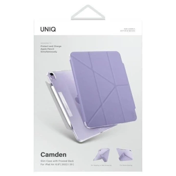 UNIQ puzdro Camden iPad Air 10,9 "(2022/2020) levanduľa / levanduľa Antimikrobiálne