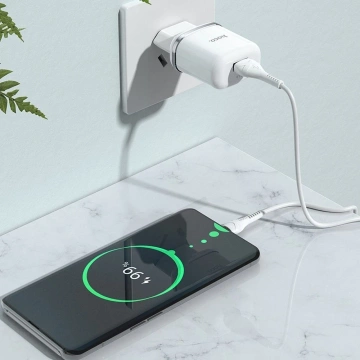 HOCO USB A QC3.0 3A 18W N3 nástenná nabíjačka biela