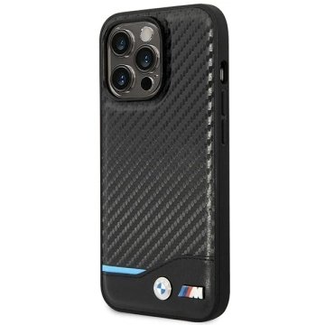Чохол BMW BMHMP14L22NBCK для Apple iPhone 14 Pro 6.1" чорний/чорний Carbon MagSafe
