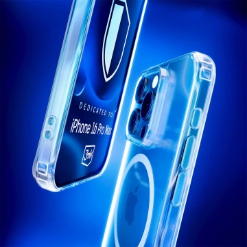Pouzdro pro Apple iPhone 16 Pro Max pro MagSafe 3mk MagCase zesílené pouzdro obrněná průhledná zadní strana
