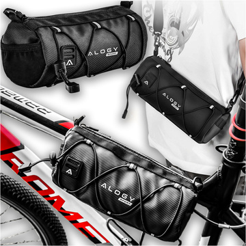 Brašna na tašku na kolo 2,5 l rám na řídítka rám na tašku obal na tašku 23,6 x 10,5 x 10 cm (S) Alogy Sport černá