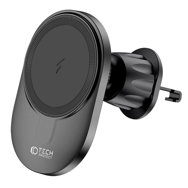 Uchwyt samochodowy Magnetic MagSafe Dashboard & Vent Wireless Charger 15W uchwyt do auta do telefonu na deskę rozdzielczą do kratki wentylacyjnej Czarny