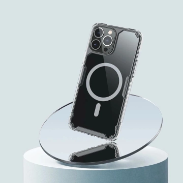 Nillkin Nature Pro Magnetische Panzerhülle mit MagSafe für iPhone 15 Pro – Weiß