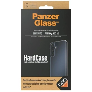Kryt Samsung Galaxy A35 5G PanzerGlass HardCase D3O 3x, vojenská trieda, čierna