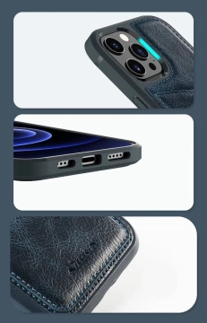 Чохол Nillkin Aoge Leather Case Flexible Armored Genuine Leather Case with Pocket iPhone 12 mini Black