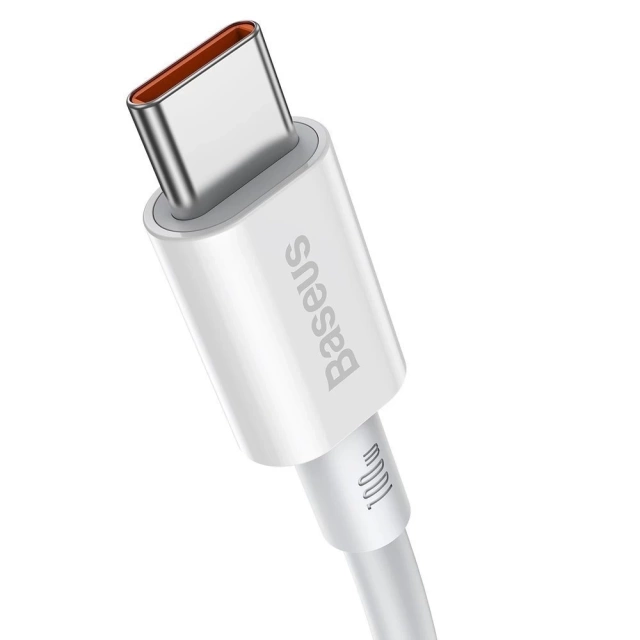 Кабель Baseus Superior USB Type C - USB Type C кабель швидкої зарядки Quick Charge / Power Delivery / FCP 100W 5A 20V 1m білий (CATYS-B02)