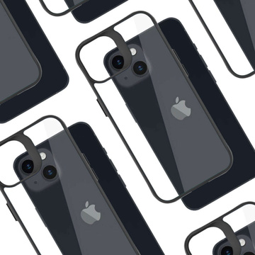 Case glass screen lens for iPhone 15 Set 3mk Comfort Set 4in1 case lens tempered