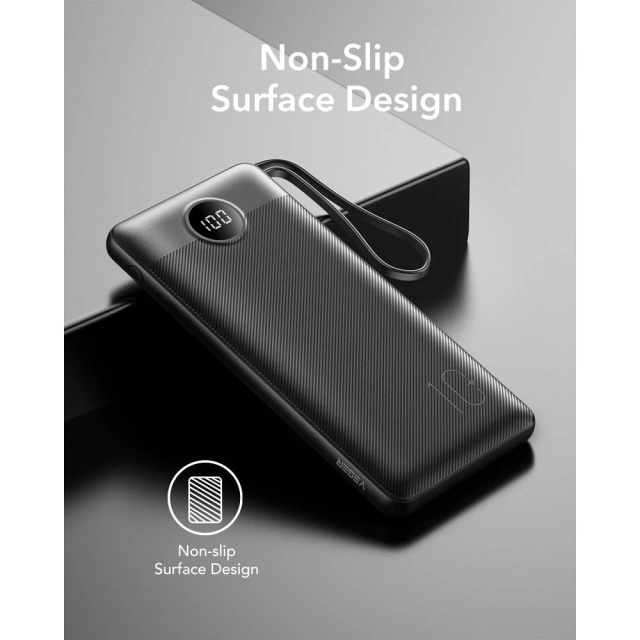 Powerbanka Externí baterie VEGER C10 - 10 000mAh (Micro Type C Lightning 8-pin) černá (W1116)