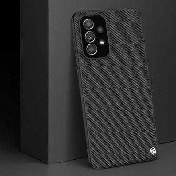 Nillkin Textured Case Міцний посилений чохол з гелевою рамкою і нейлоном на тильній стороні для Samsung Galaxy A33 5G чорний