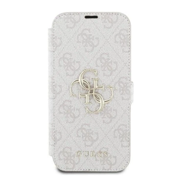 Kovový obal Guess 4G s logom pre iPhone 16 Plus 6,7″ – ružový