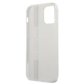 Pouzdro na telefon US Polo Tricolor Collection iPhone 12/12 Pro 6,1". bílá/bílá