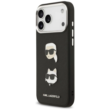 Etui Ochronne do iPhone 17 Pro Max Karl Lagerfeld FW Grained K&C Pins MagSafe Czarny