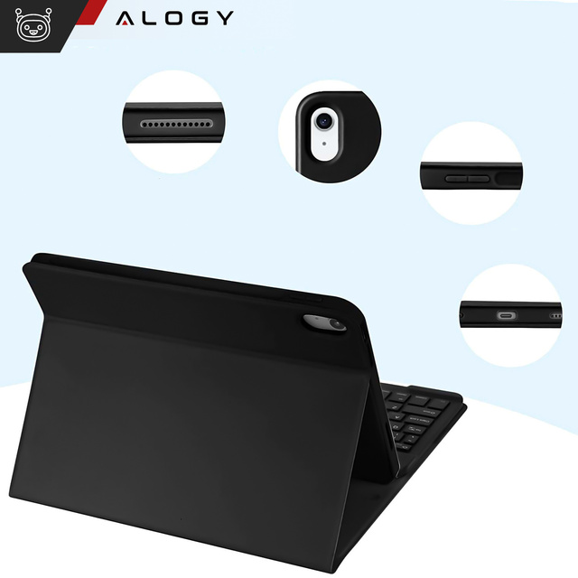 Alogy Keyboard Case s držákem stylusu pro Apple iPad 10.9 2022 Black